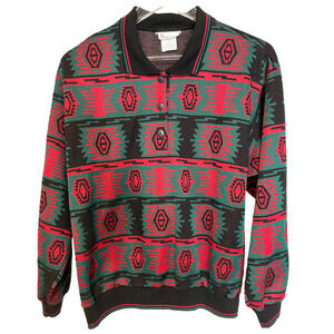 Donnkenny Vintage Aztec Unisex Long Sleeved Shirt